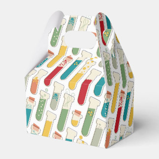 Mid Century Modern Chemistry Test Tube Stripe Favour Box