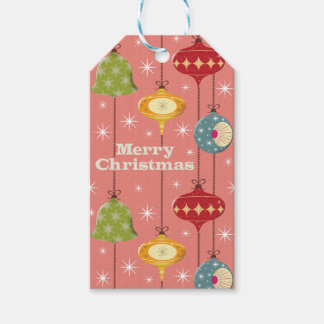 Mid Century Modern Christmas Baubles Gift Tags