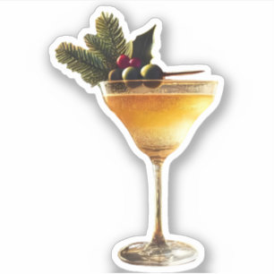 Mid Century Modern Christmas Champagne Cocktail
