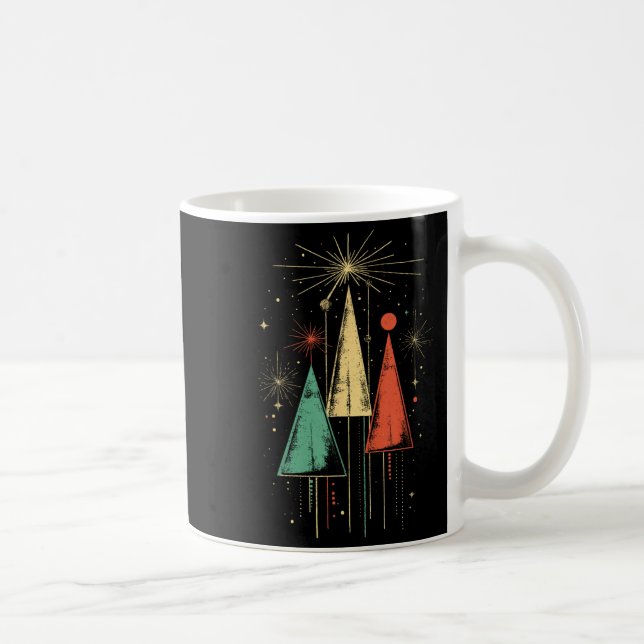 Mid Century Modern Christmas  Coffee Mug (Right)