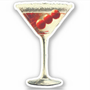 Mid Century Modern Christmas Cranberry Martini