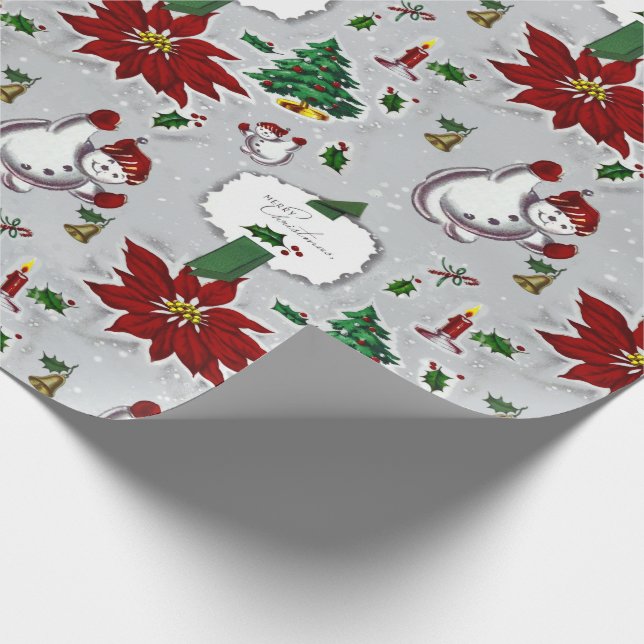 Mid Century Modern Christmas Mix Wrapping Paper (Corner)