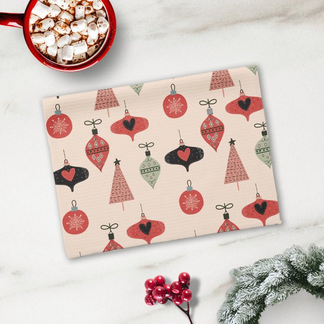 Mid Century Modern Christmas Pattern Tea Towel (Creator Uploaded)