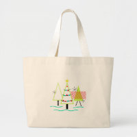 mid century modern christmas trees retro
