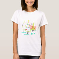 mid century modern christmas trees retro