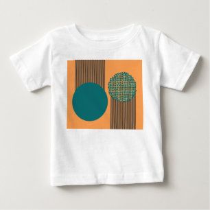 Mid-Century Modern Circle and Lines Baby T-Shirt