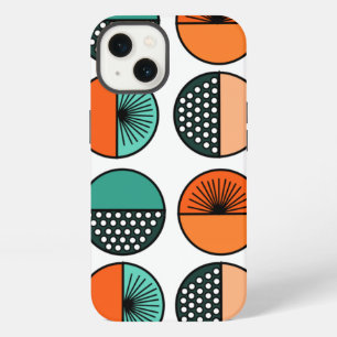 Mid-Century Modern Circle Halves iPhone 13 Case