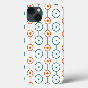 Mid-Century Modern Circle Strings iPhone 13 Case