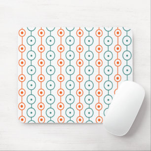 Mid-Century Modern Circle Strings  Mouse Mat