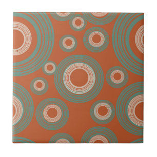 Mid Century Modern Circle  Tile