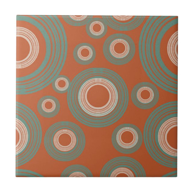 Mid Century Modern Circle  Tile (Front)