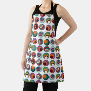 Mid-Century Modern Circles Apron