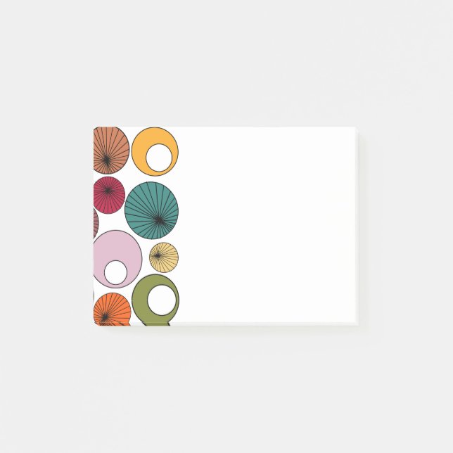 Mid-Century Modern Circles  Post-it Notes (Front)