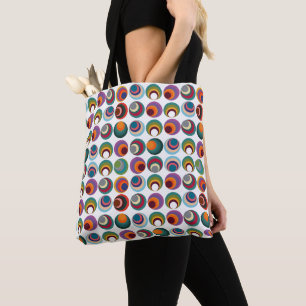 Mid-Century Modern Circles Tote Bag