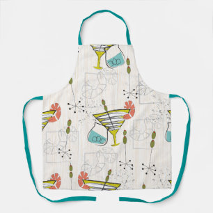 Mid Century Modern Cocktail Hour Apron