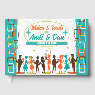 Mid-Century Modern Cocktail Party + Wedding Guest Book