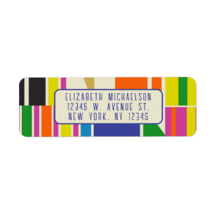 Mid Century Modern Colourful Retro Geometric