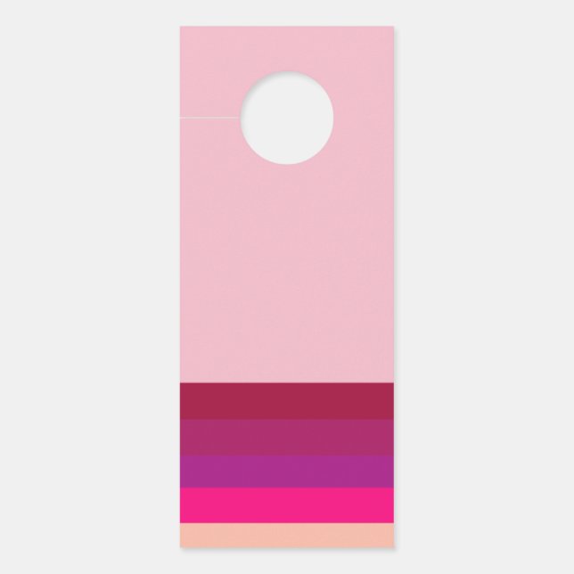 Mid-century modern colours door hanger (Front)