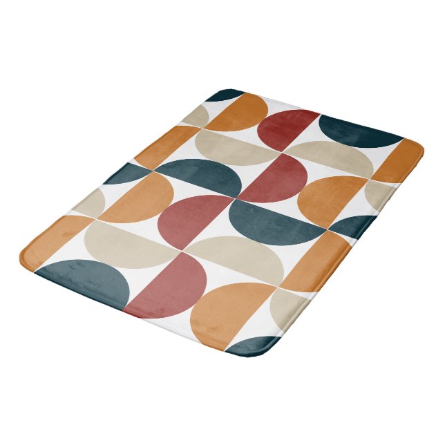 Mid-Century Modern Copper Firefly     Bath Mat (Angled)