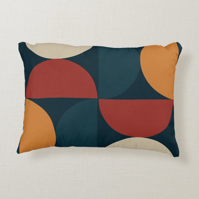 Mid-Century Modern Copper Firefly  Decorative Cushion (Back)