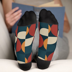 Mid-Century Modern Copper Firefly  Socks