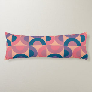 Mid-Century Modern Coral Sea  Body Cushion
