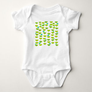 Mid-Century Modern Cups Baby Bodysuit