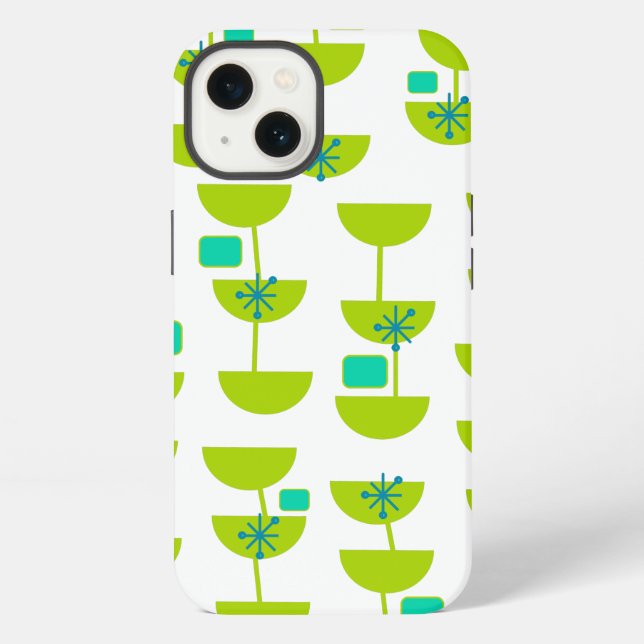Mid-Century Modern Cups  iPhone Case (Back)