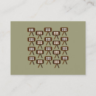 Mid Century Modern Decorative Television Set  Business Card