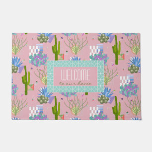 Mid Century Modern Desert Landscape l Any Colour Doormat