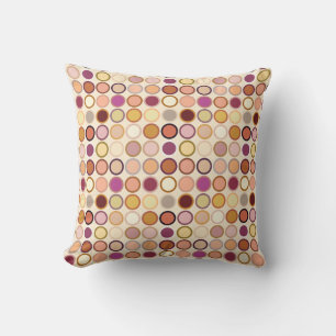 Mid-Century Modern Dots - beige & neutrals Cushion
