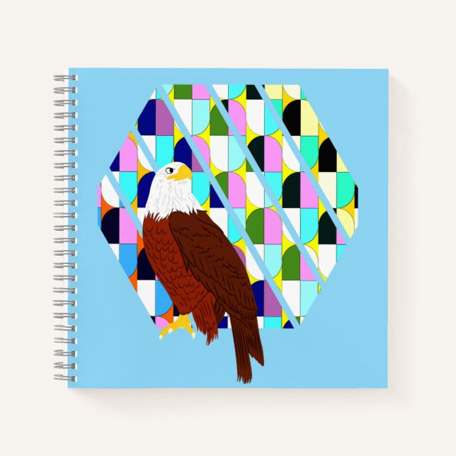 Mid Century Modern Eagle Notebook (Front)