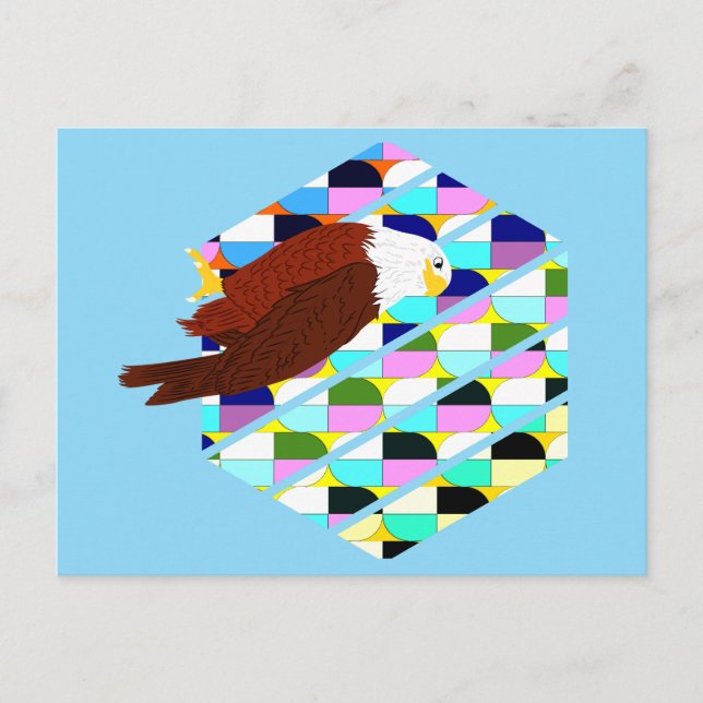 Mid Century Modern Eagle Postcard (Front)
