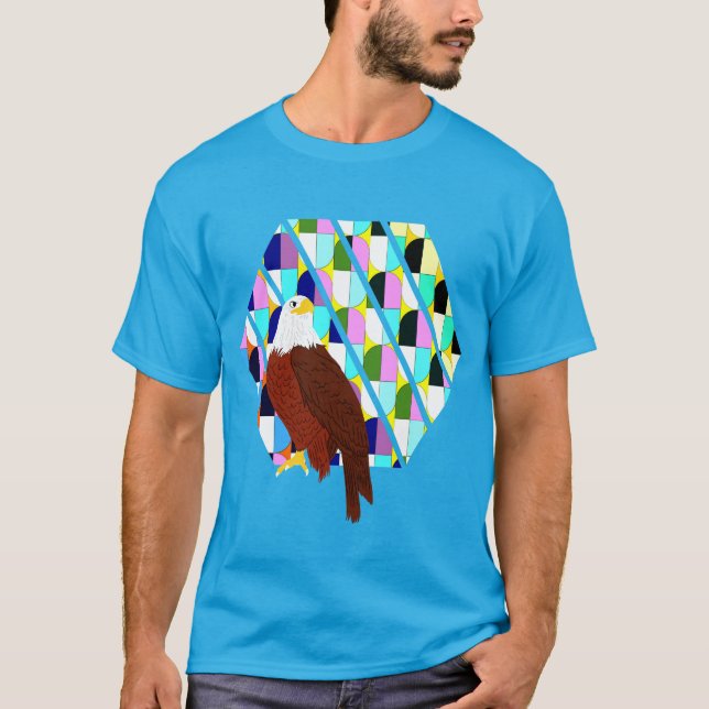 Mid Century Modern Eagle T-Shirt (Front)