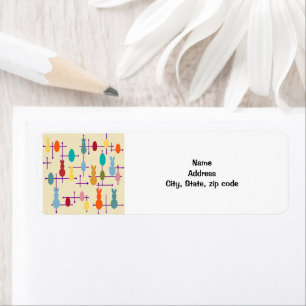 Mid-century Modern Eggs and Bunnies