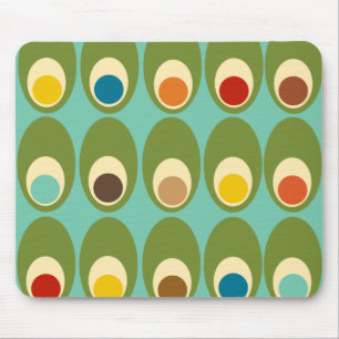 Mid-Century Modern Eggs  Mouse Mat