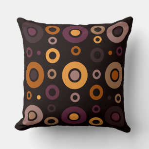 Mid-Century Modern Fall Geometric   Cushion