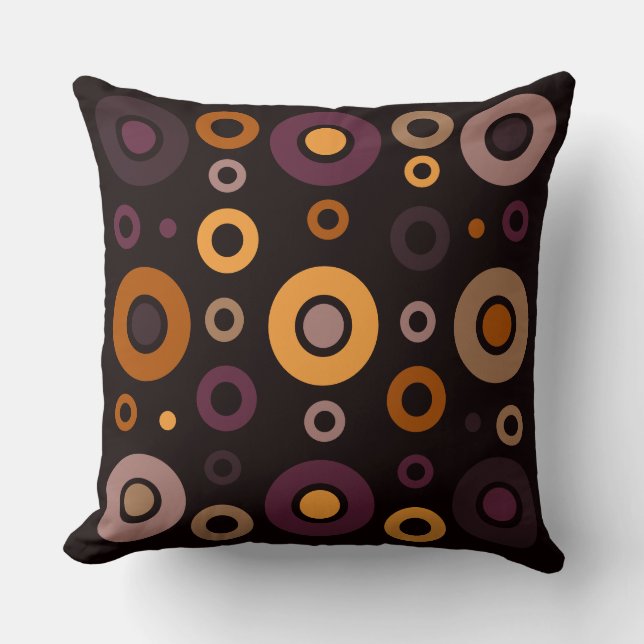 Mid-Century Modern Fall Geometric   Cushion (Front)