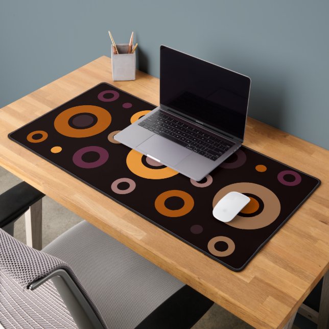 Mid-Century Modern Fall Geometric   Desk Mat (Office 2)