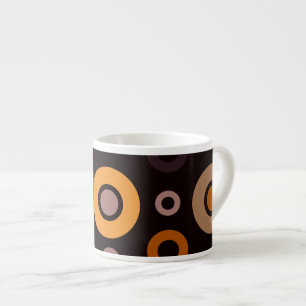 Mid-Century Modern Fall Geometric   Espresso Cup