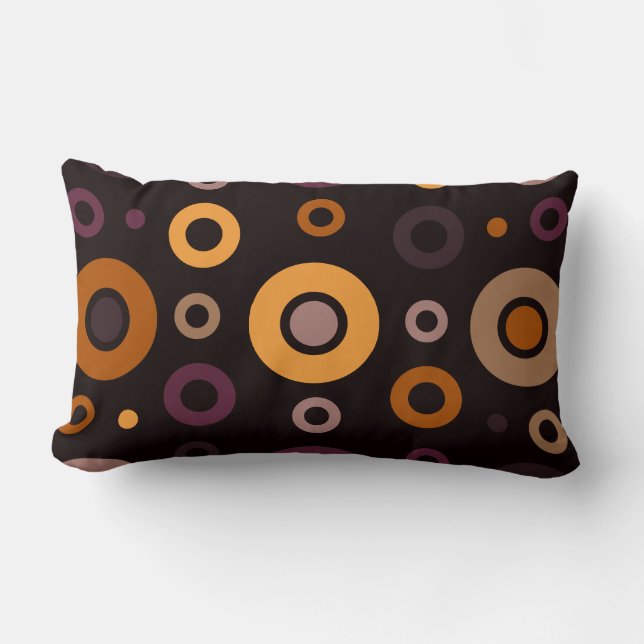 Mid-Century Modern Fall Geometric   Lumbar Cushion (Front)