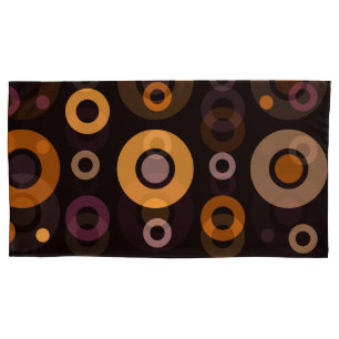 Mid-Century Modern Fall Geometric Pillowcase