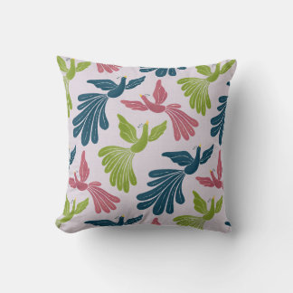 Mid-Century Modern Firebirds Cushion