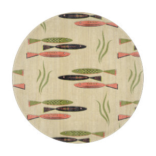 Mid Century Modern Fish Cutting Board