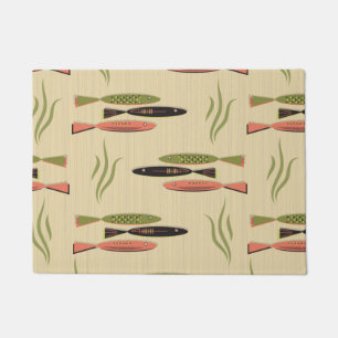 Mid Century Modern Fish Doormat
