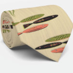 Mid Century Modern Fish Tie<br><div class="desc">A classic minimalist design incorporating the sleek shapes of fish in repeat pattern. Classic mid century colours enhance the overall effect of true 50s and 60s design.</div>
