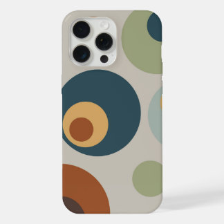 Mid Century Modern Fun Circles iPhone 15 Pro Max Case