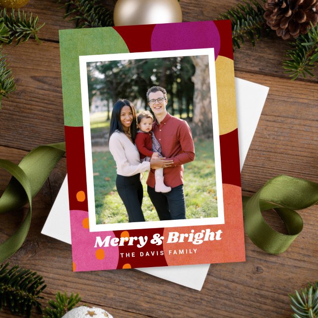 Mid Century Modern Fun Photo Holidays Invitation (Creator Uploaded)