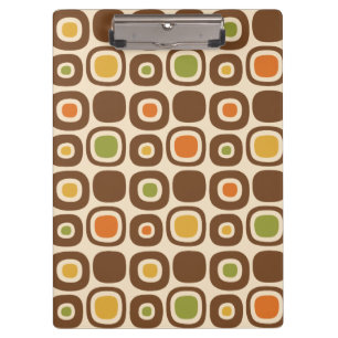 Mid Century Modern Garden Path Pattern Clipboard
