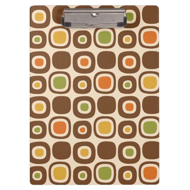 Mid Century Modern Garden Path Pattern Clipboard (Front)